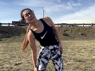 Hot fitness babe gets drilled by model recruiter