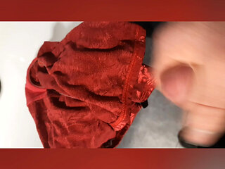 Tradesman return visit to milfs House for pantie wank