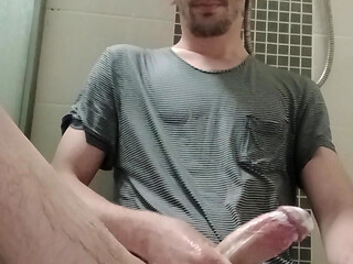 Handjob in the shower