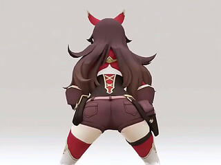 Genshin Impact Amber Hentai Compilation
