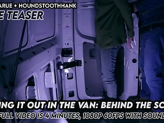 Testing It Out in the Van Behind the Scenes