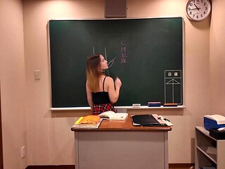 Sexy girl wants to teach us a lesson in porno with her boyfriend's toy