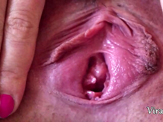 Exploring exterior of female body first time and perfect POV fuck pussy