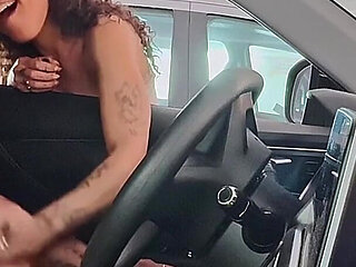 Handjob to Stranger and Deep Blowjob at His Home with Deepthroat