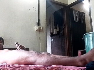 Youngman  masterbating in bedroom