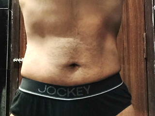 Sex indian hunk oiling dick