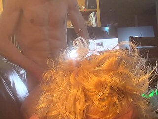 The Finishb of Me Pounding Her From Behind Over the Couch Arm