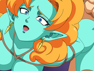 Zangya Submits to Bondage as Horny Goku Gives Her a Creampie