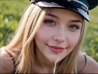 Hot Blonde Soldiers: Sucking and Fucking for Cum (with pussy masturbation ASMR sound!) Uncensored Hentai