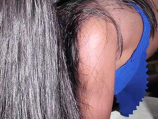 Tiny Black Pussy Filled with Cum