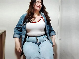 Cute Chubby Girl Masturbates and Squirts