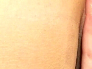 Blonde Babe Fingers Hairy Pussy to Explosive Orgasm