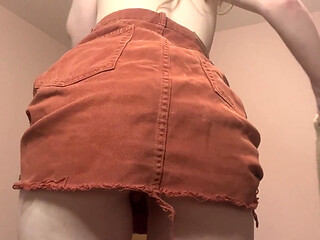 Fingering Masturbation Under Skirt