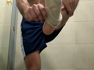 Post-workout Shower Jerk off