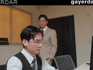 Gdsr-001-2 Gaydar Office Ep2: Threesome with Chastity Slave