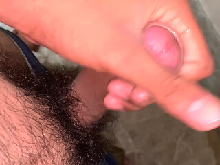 She went to the bathroom and punched her.