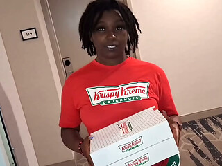 Krispy Kreme delivery girl wanted extra glaze for her donuts