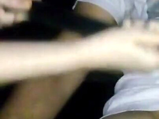 Femdom cumshot seat belt