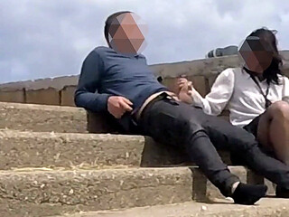 French Teacher MILF Public Blowjob Voyeur Near Nude Beach Amateur Student Extreme Cumshot