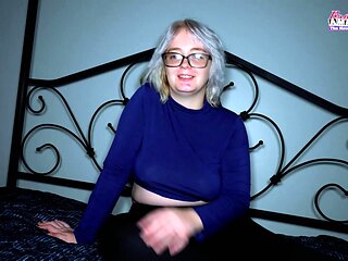 Amateur blonde wife jerking dick 2