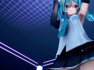 Hatsune Miku MMD Strip Dance