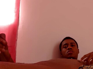BBC Handjob to Fleshlight Fucking Until Cumshot and Eating My Own Load Black20one