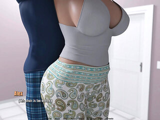 Stepmom Needs Help For Cleaning House Alex Rubbing Her Ass