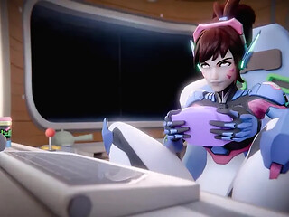 Horny husband and wife get it on in a 3D anime world