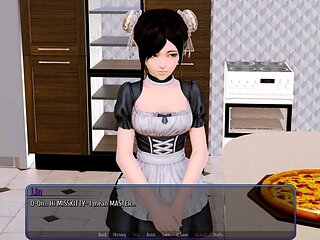 Innocent girl, wood, harem hotel game