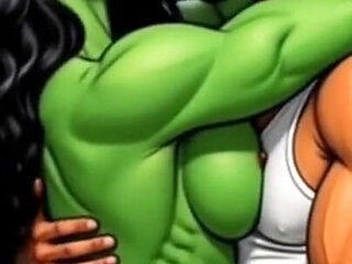 She-hulk Slut: Not a Day Without Fucking. Big Compilation Cartoon