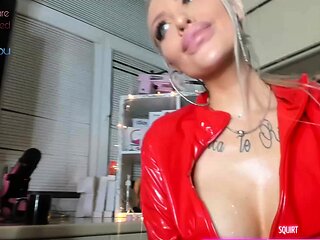 Big titted blonde milf solo toying