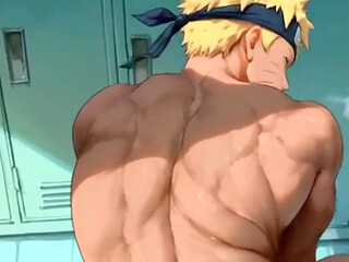 Blond, Big-assed Gay Men in Addictive Anal Sex. 3D Hentai Animation.