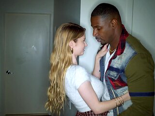 Big-dicked Jax slides deep into busty Bunny's wet pussy in a raw and raunchy interracial romp