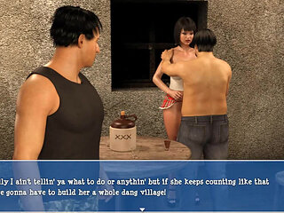 Lily of the valley: married wife is giving a handjob to a stranger in an outdoor place