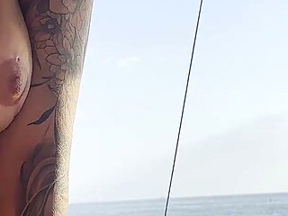I Like It When a Girl Plays with My Cock on the Beach-giving Me a Blowjob and a Handjob by the Seaside