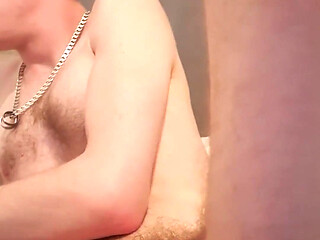 Hot and Sweaty Skinny Lad with Massive Cock