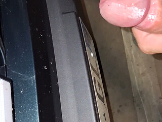 I fuck my naked car in the garage