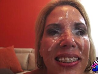 2 creampies and facial