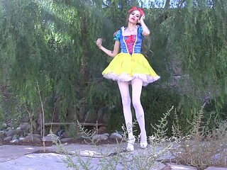 Fairytale Princess Slowmo Cock Tease - Halloween Cosplay Costume Dress Up