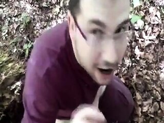 Bear Cub Blows a Load in His Mouth and Swallows