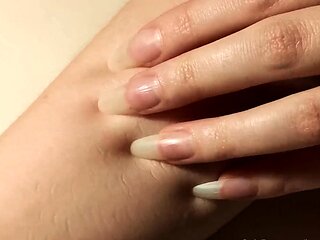 Amateur femdom vixen buries her fingernails in her soft skin