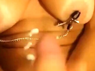 Italian couple's homemade sex with huge cock and foot job