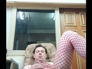 Masturbation of a big delicious cock performed by a Russian whore