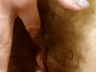 Hot MILF Is Showing Her Mature Hairy Ass and Pussy