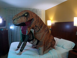 Dinosaur Fucks Goth Crossdresser