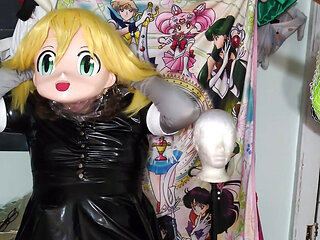 Quick Kigurumi Double Layered breathplay in PVC Dress Cosplay