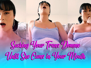 Sucking off the Trans Girl Next Door