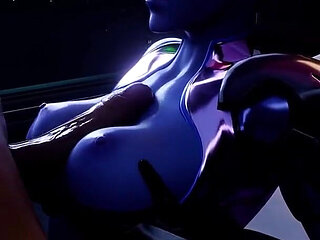 Widowmaker Gets Her Small Tits Fucked by a Thicc Ass Cock