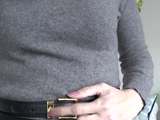 Belt Fitting in the Living Room, Part 3, Lady Victoria Valente