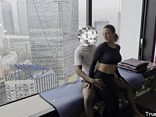 Lea Pam 4K - Fitness Babe seduces Personal Trainer & fucks during Intense Home Workout